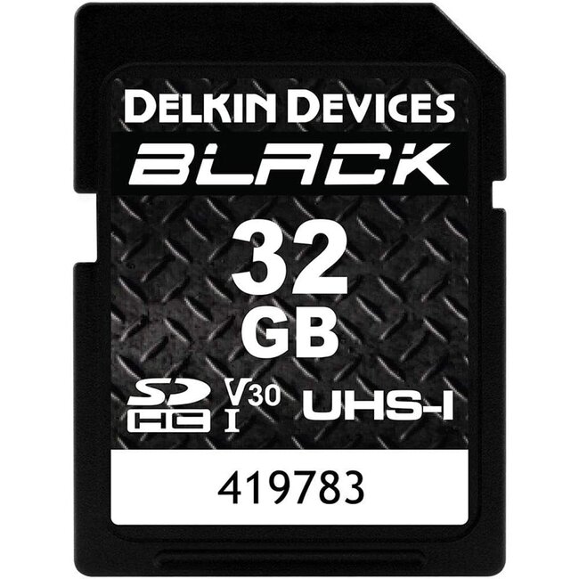 Delkin BLACK Memory Card UHS-I V30 32GB SD