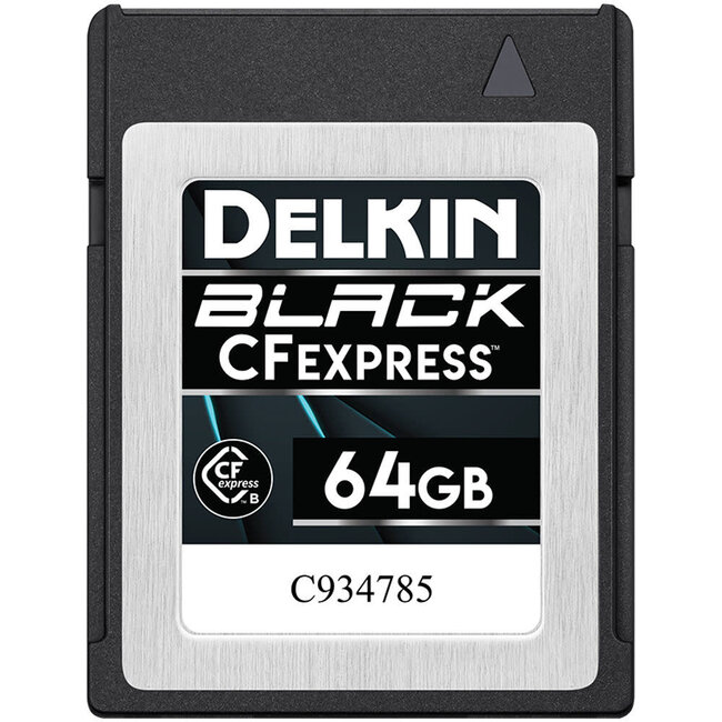 Delkin BLACK CFExpress 64GB Type-B Memory Card - 1680MB/s