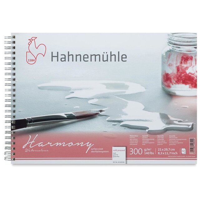 Hahnemühle Harmony Watercolor Pad - 12 Sheet Cold Pressed 8.27”x11.69” (A4)