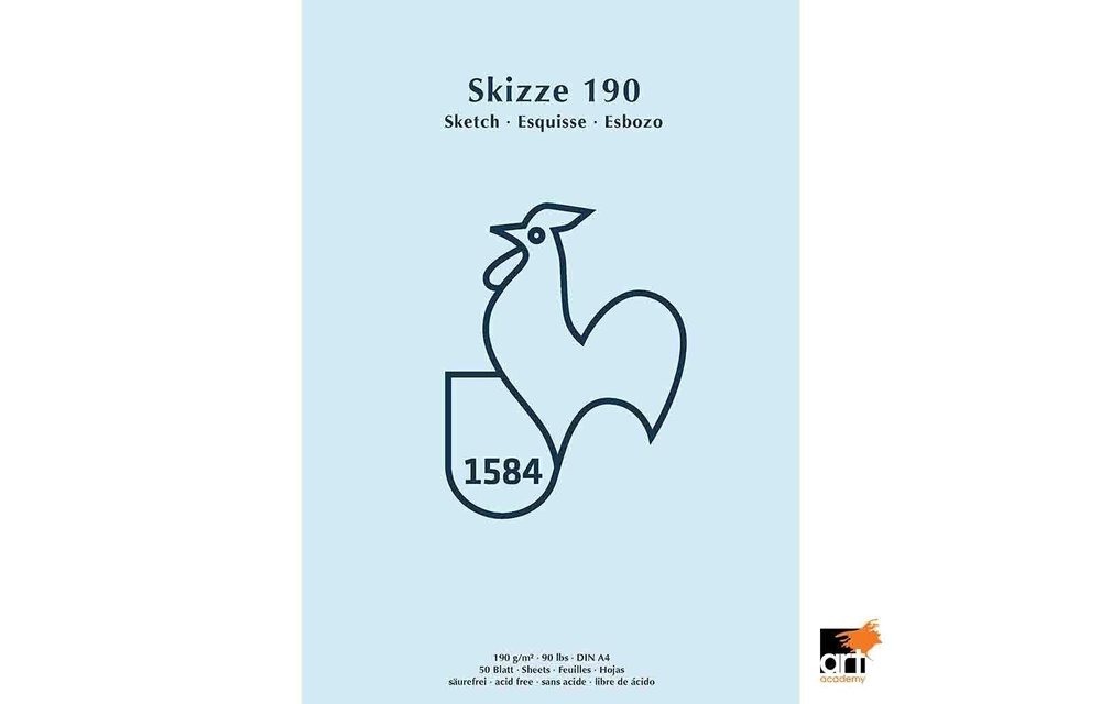 Hahnemühle Skizze Blue Rooster Pad 190gsm (A4) 8.27x11.69in