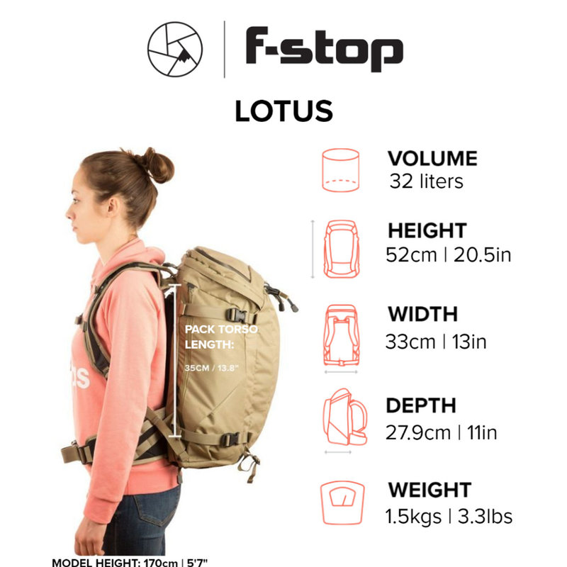 F-STOP f-stop Mountain Series Lotus 32L Backpack Bundle - Nasturtium (Orange)