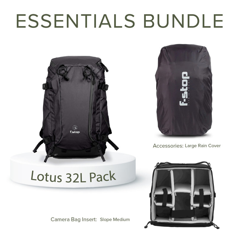 F-STOP f-stop Mountain Series Lotus 32L Backpack Bundle - Anthracite (Matte Black)