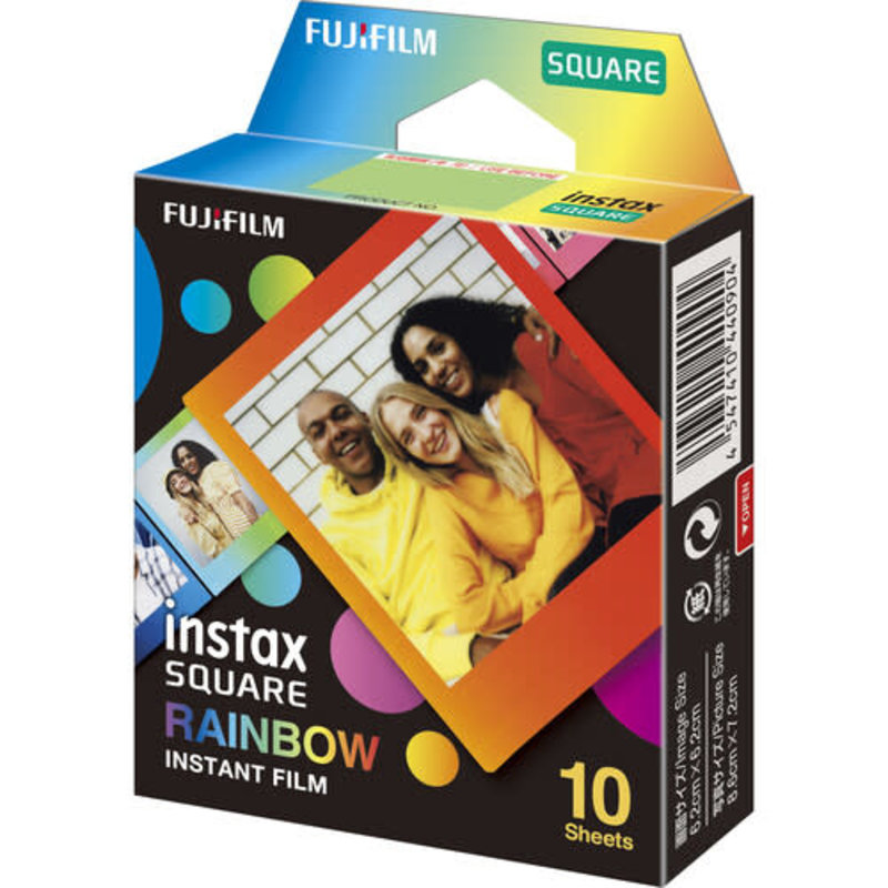 Fujifilm Fuji Instax Square Instant Film Rainbow Pack - 10 Exposures