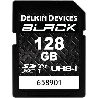 Delkin Delkin BLACK UHS-I V30 128GB SD Memory Card