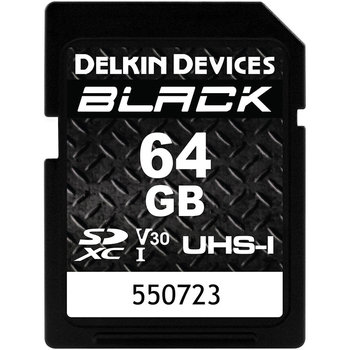 Delkin Delkin BLACK UHS-I V30 64GB SD Memory Card
