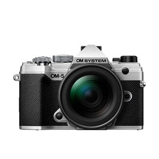 OM SYSTEM | Olympus OM SYSTEM OM-5 Camera with 12-45 F4.0 PRO Lens Kit - Silver