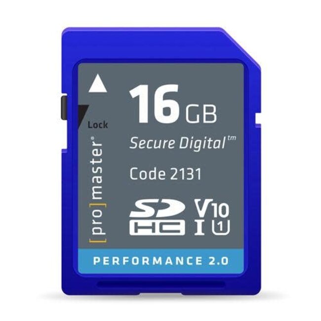 Promaster Memory Card Performance SDHC-16GB 2.0