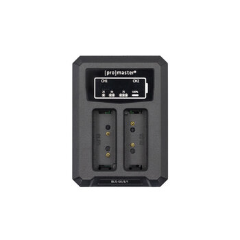 Promaster Promaster Dually Charger - USB for OM System BLS50