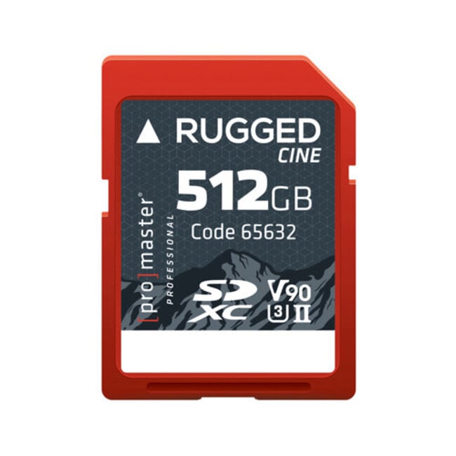 Promaster Memory Card Professional Rugged SDXC CINE UHS-II V90