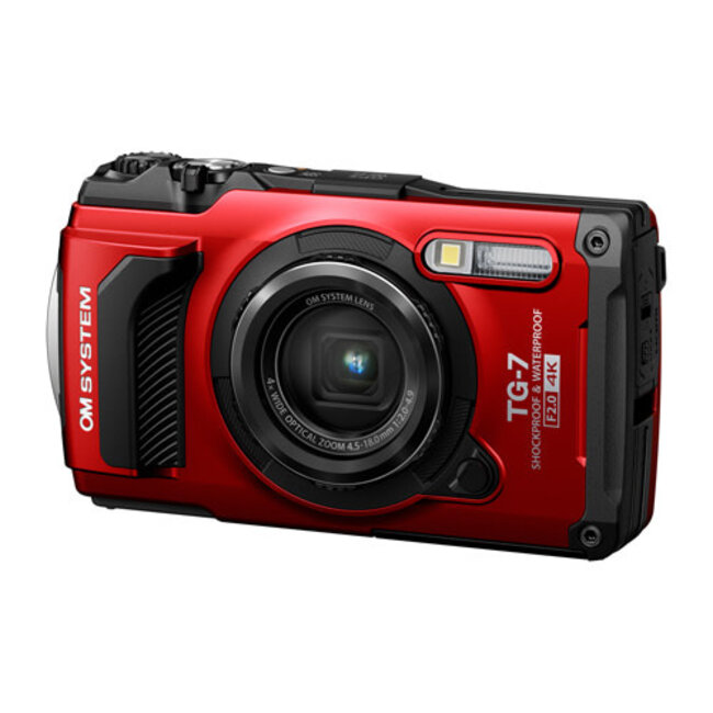 OM SYSTEM Tough TG-7 Red Digital Camera - Looking Glass Photo & Camera