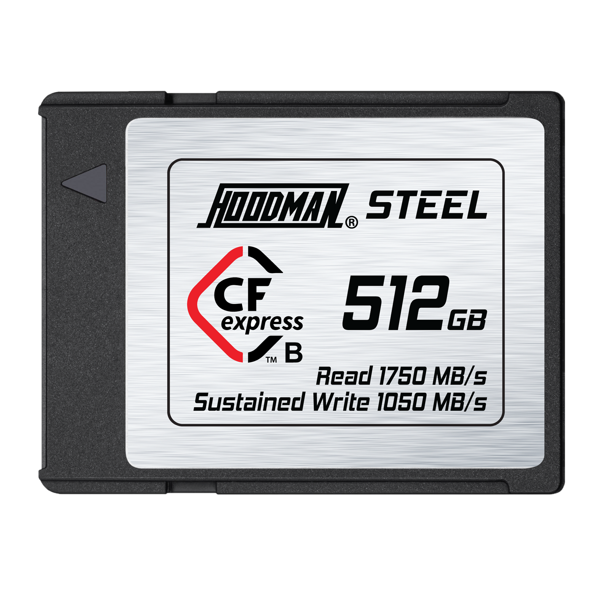 Hoodman STEEL CFExpress Type B 512GB Memory Card V2 - Looking