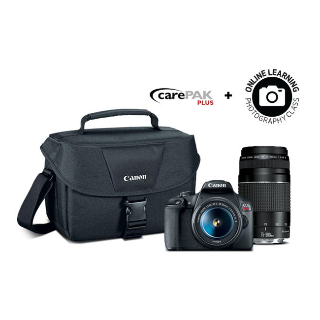 Canon EOS T7 w/ 18-55 & 75-300 Two Lens Kit