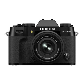 Fujifilm Fujifilm X-T50 with XC15-45mmF3.5-5.6 OIS PZ Lens Kit, Black