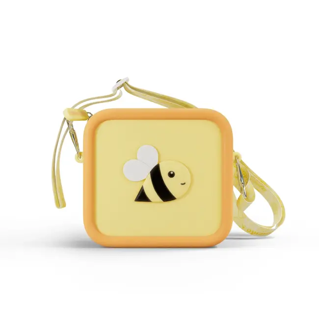 Kidamento - Little Bee Silicone Bag, Yellow