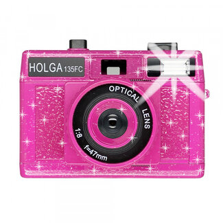 HolGA Holga 135FC 35mm Film Camera - Pink Sparkle