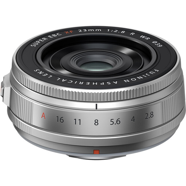 Fujifilm Fujinon XF23mm F2.8 R WR Lens, Silver