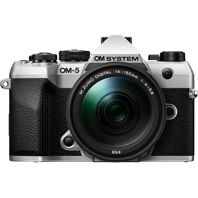 OM SYSTEM OM-5 Mark II with M.ZUIKO 14-150mm f4.0-5.6 II Lens Kit, Silver