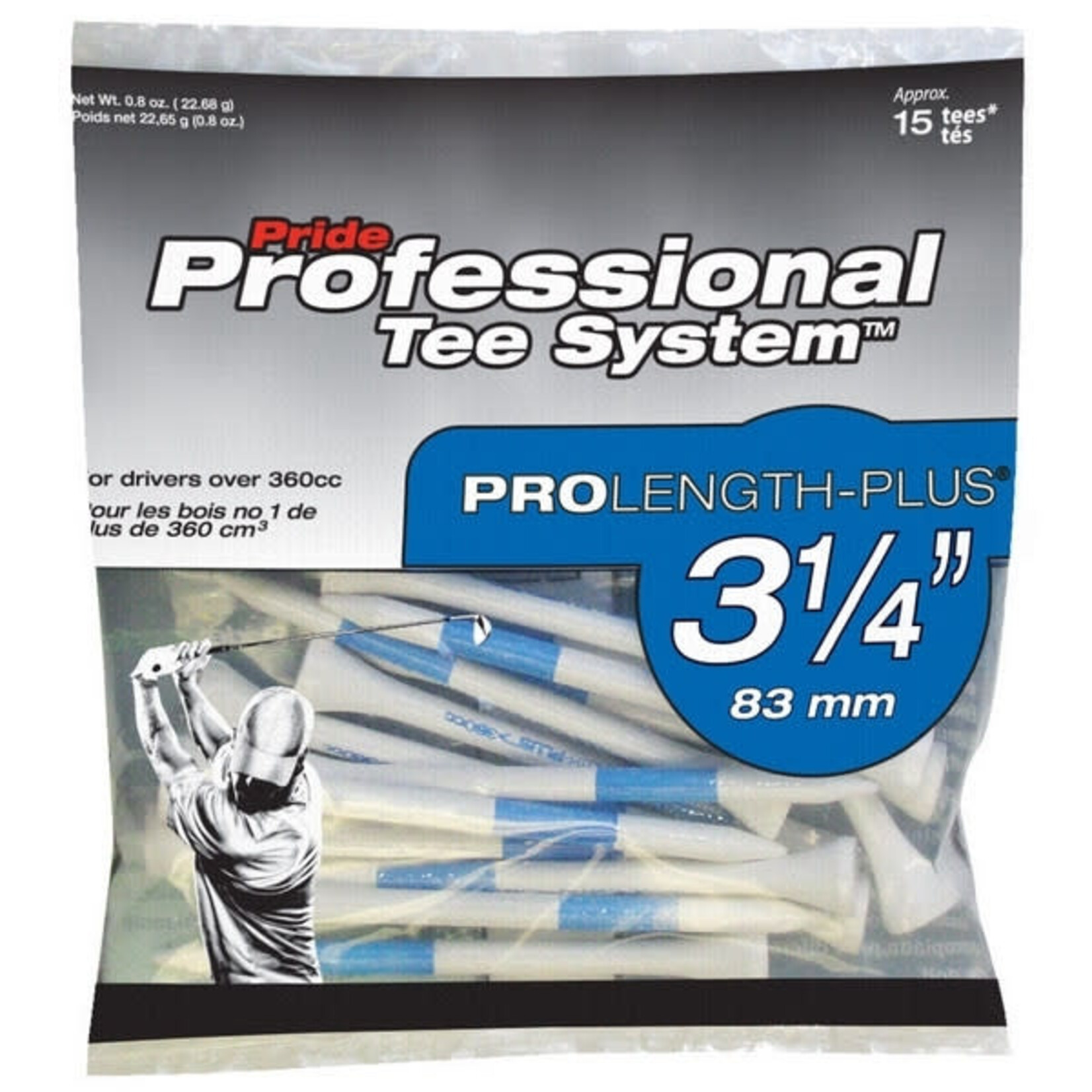 GOLF TRENDS PTS Tee 15PK White