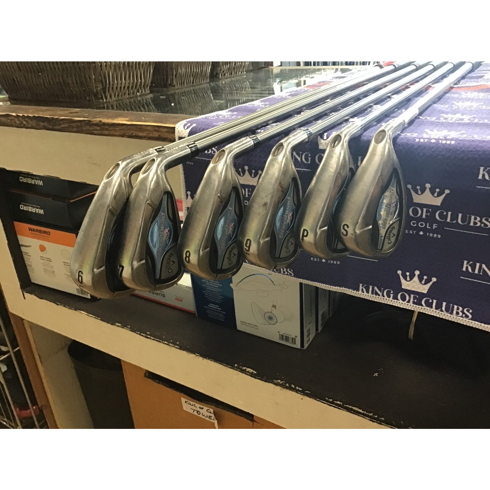 Used Callaway Steelhead XR RH Iron set Graphite Ladies flex