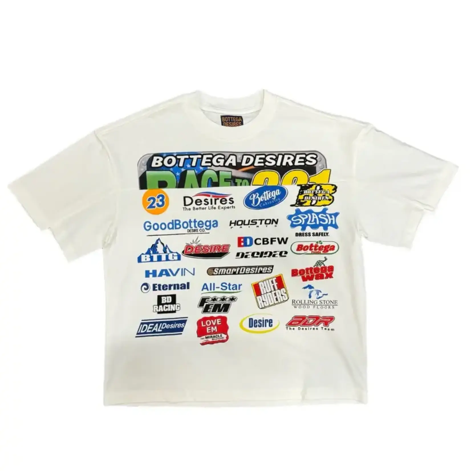 Bottega Desires Bottega Desires Racing Tee White