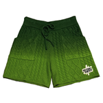 Retrovert Retrovert Green Gradient Knitted Shorts