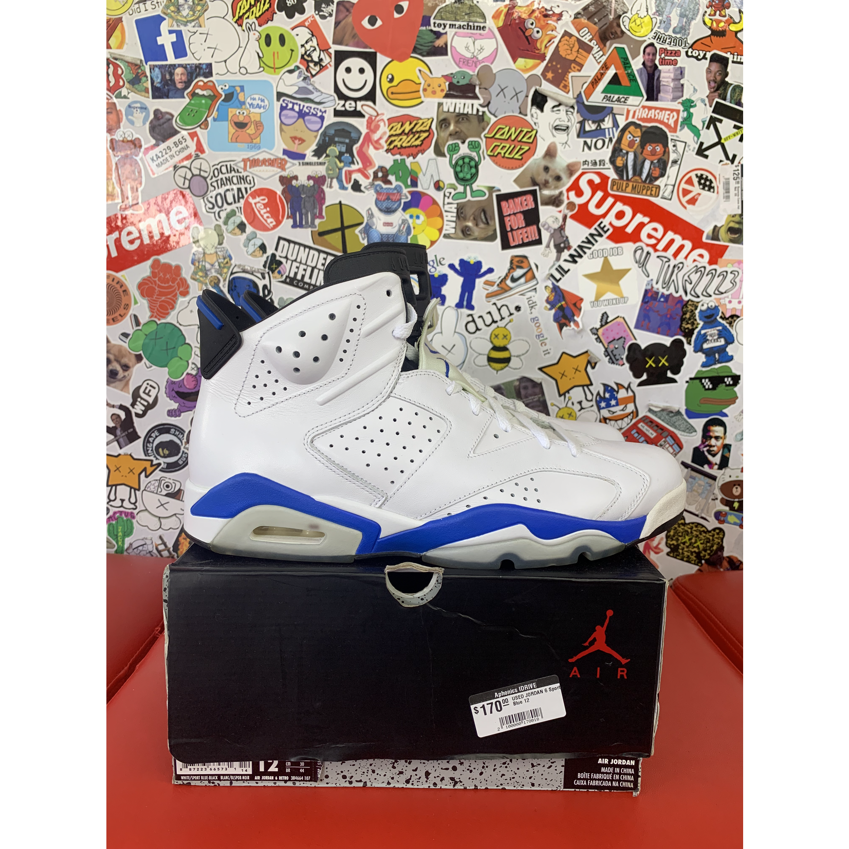Air Jordan Used Jordan 6 Retro Sport Blue