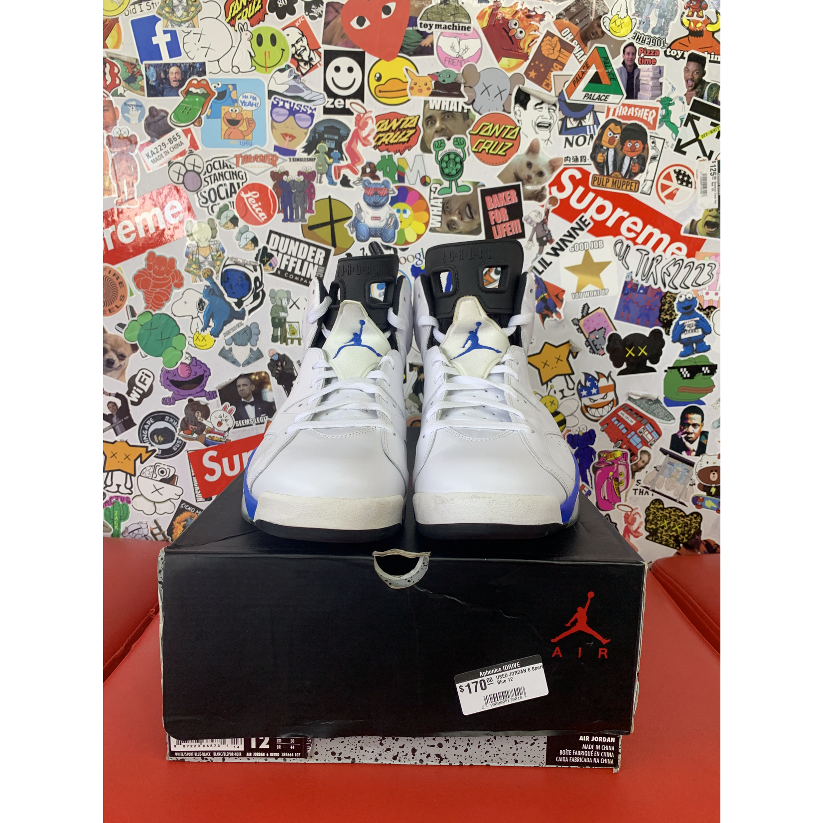 Air Jordan Used Jordan 6 Retro Sport Blue