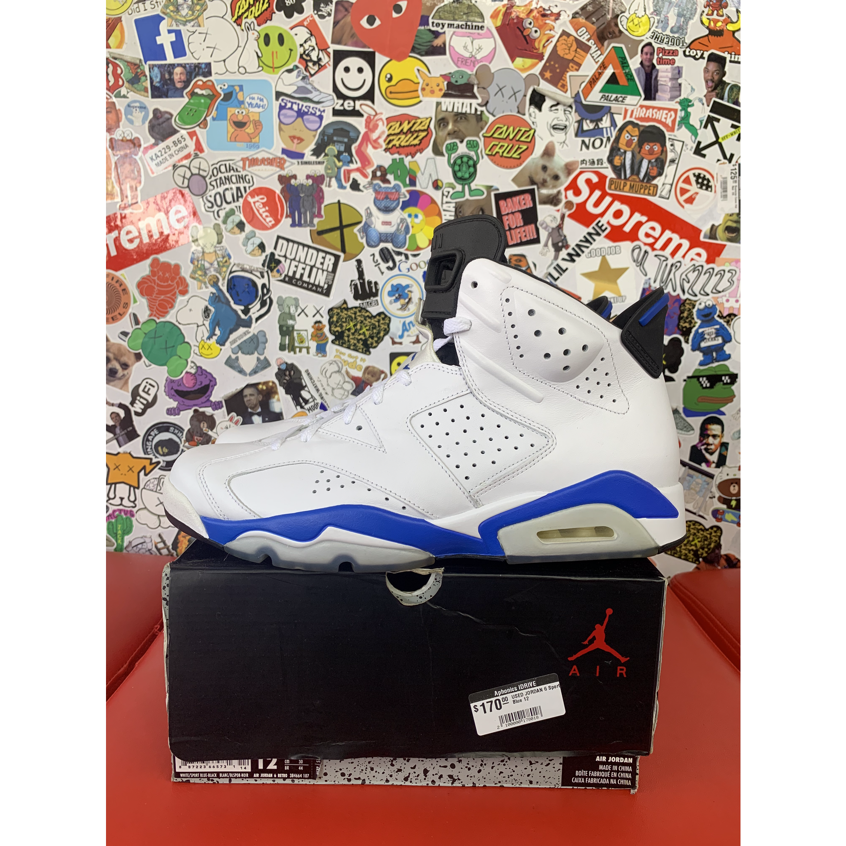Air Jordan Used Jordan 6 Retro Sport Blue