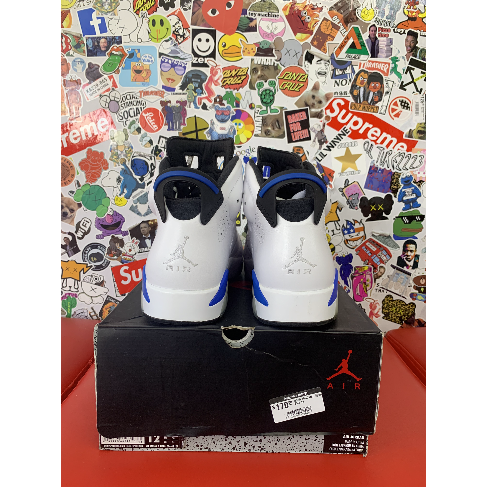 Air Jordan Used Jordan 6 Retro Sport Blue
