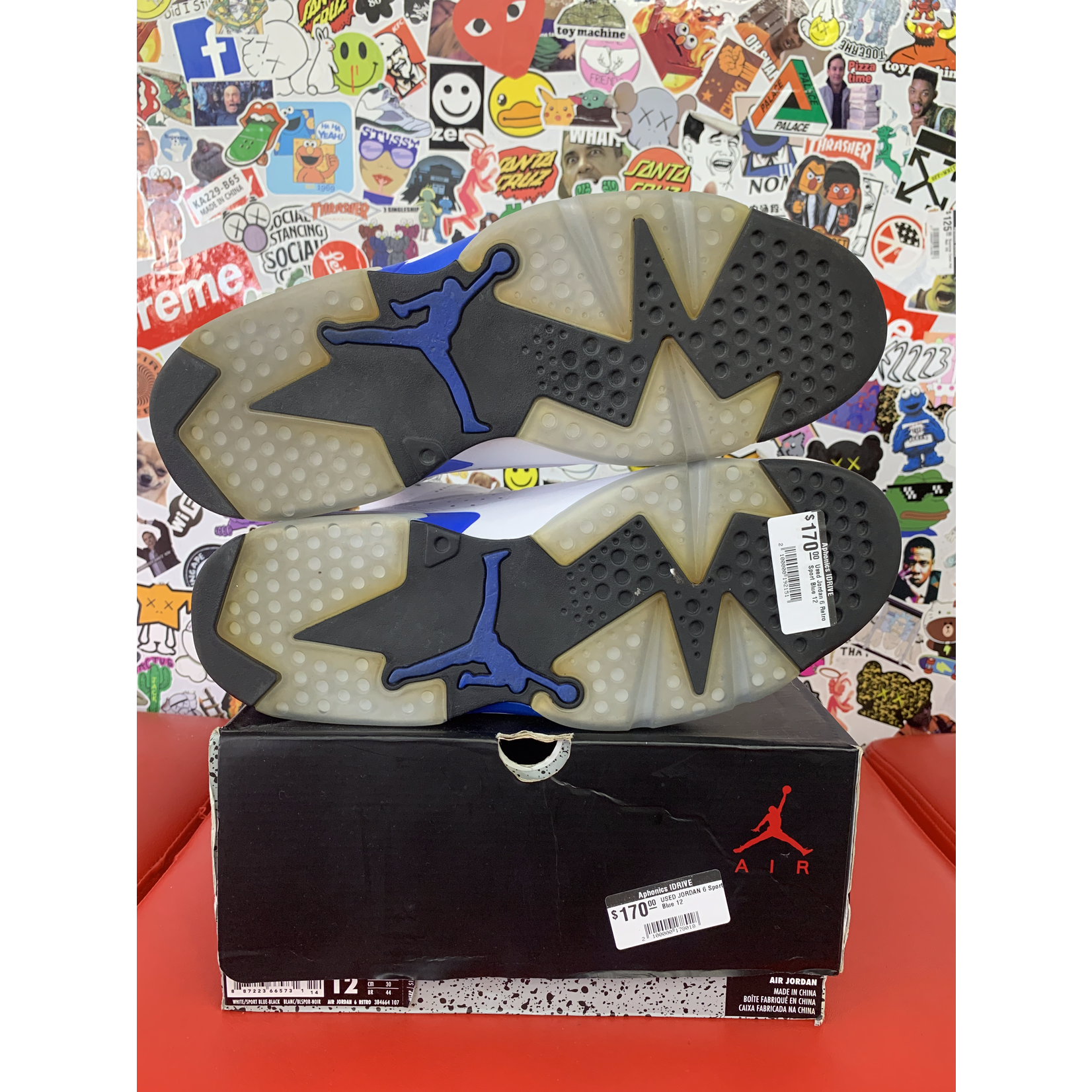 Air Jordan Used Jordan 6 Retro Sport Blue