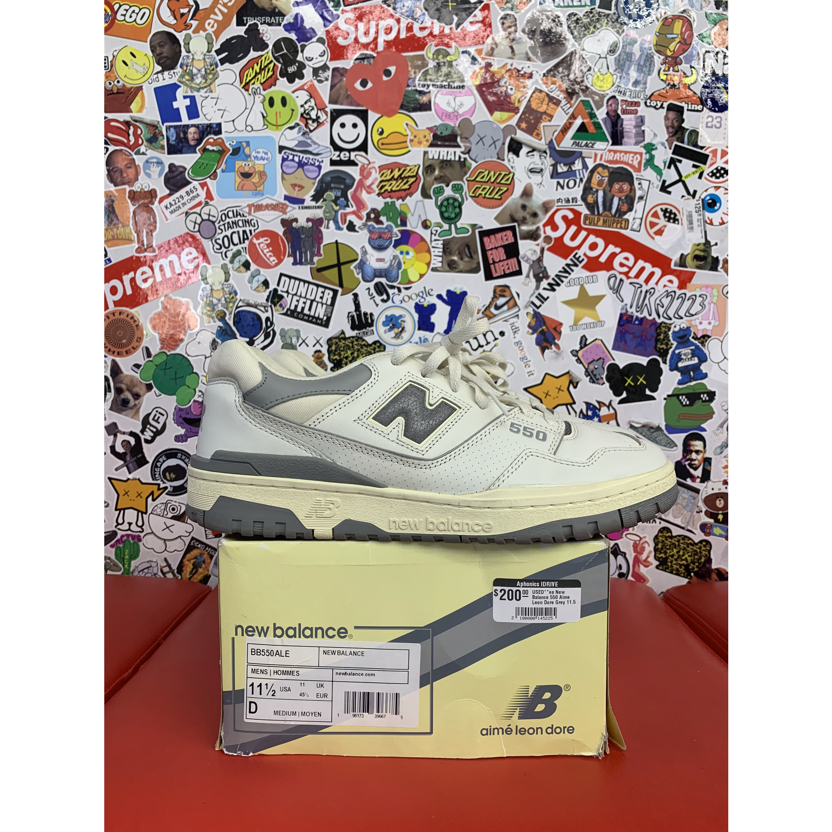 Used New Balance 550 Aime Leon Dore Grey