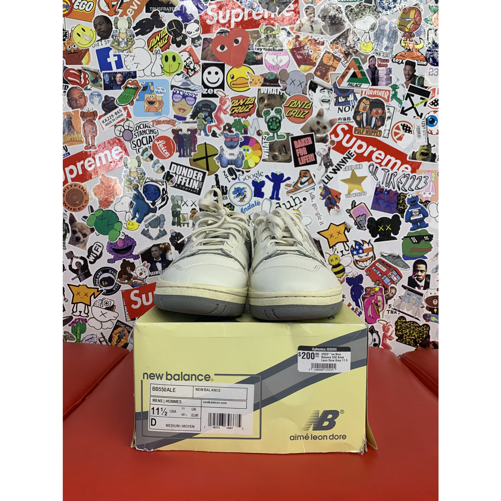 Used New Balance 550 Aime Leon Dore Grey