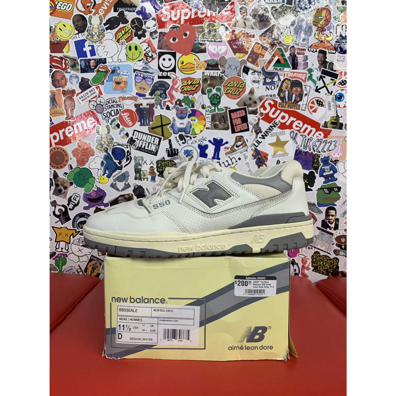 Used New Balance 550 Aime Leon Dore Grey
