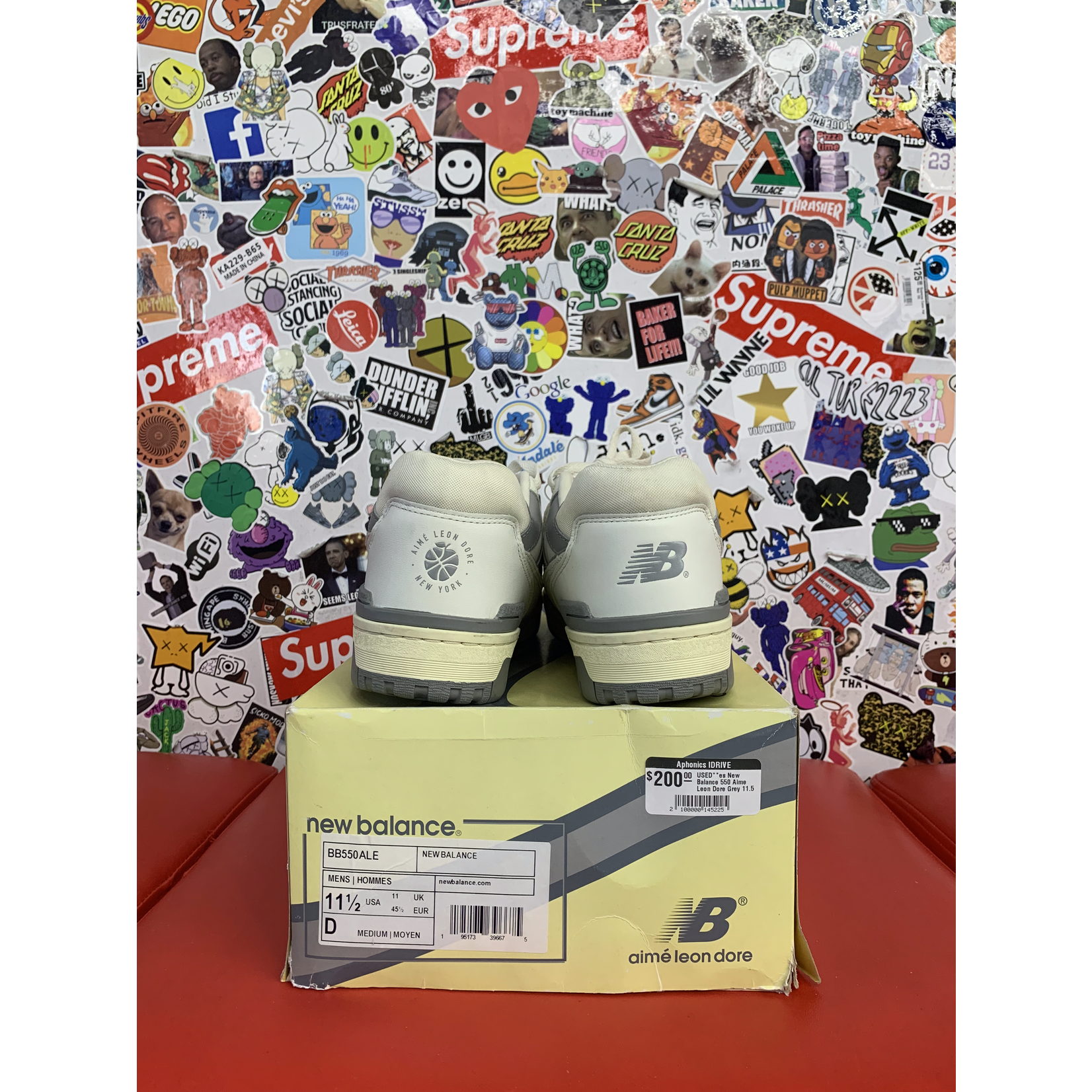 Used New Balance 550 Aime Leon Dore Grey