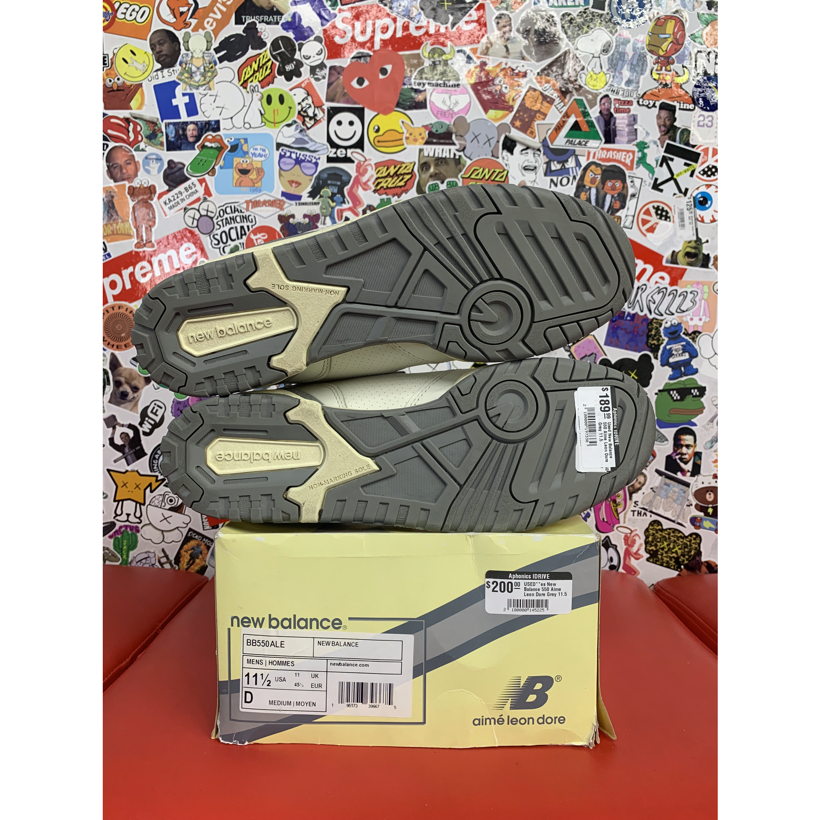 Used New Balance 550 Aime Leon Dore Grey