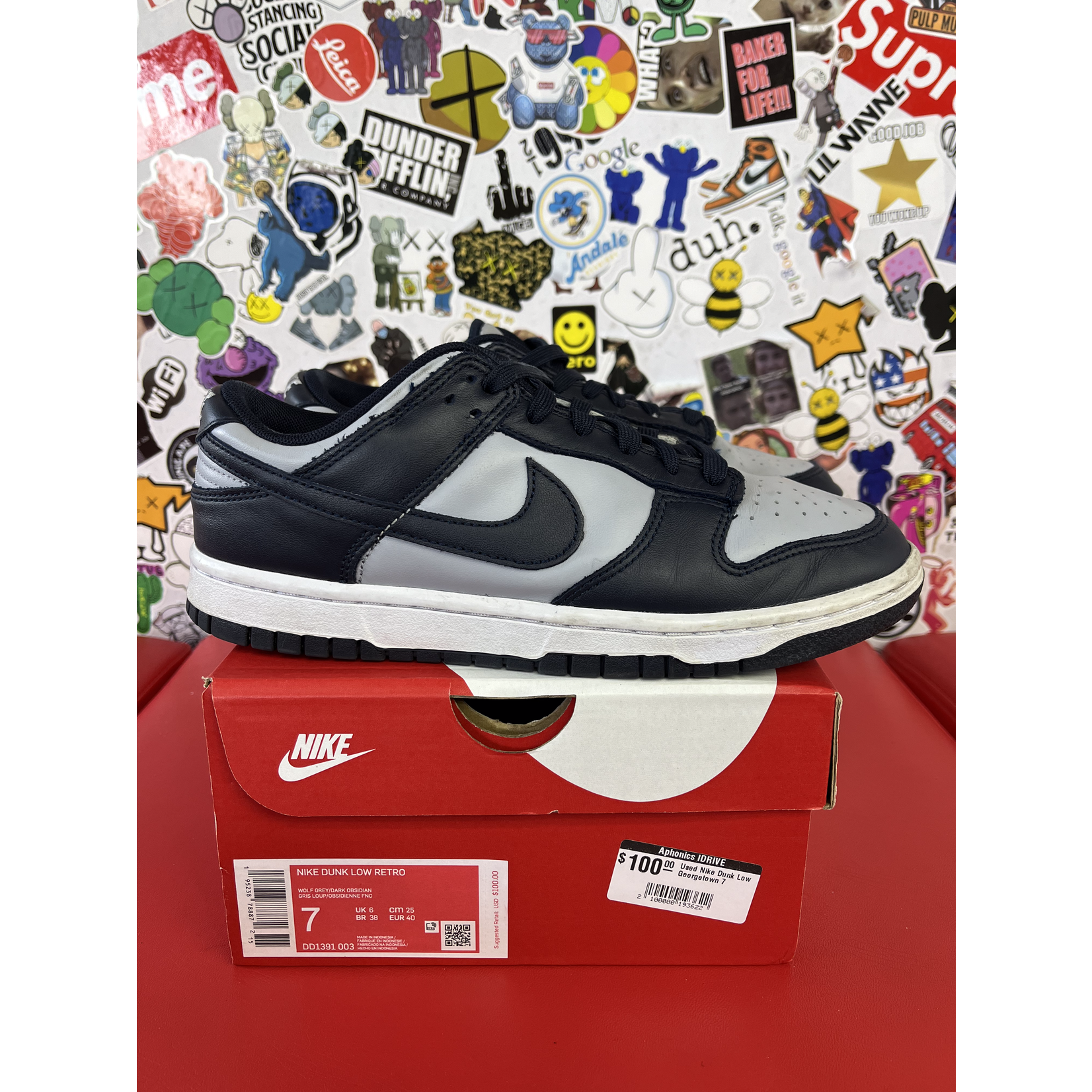 Nike Used Nike Dunk Low Georgetown