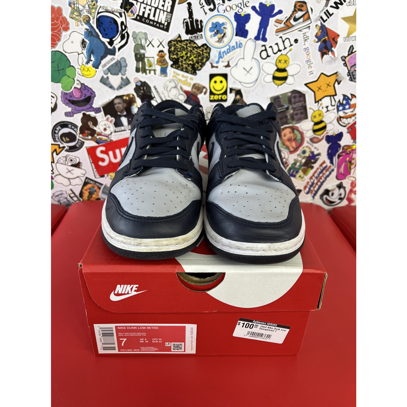 Nike Used Nike Dunk Low Georgetown