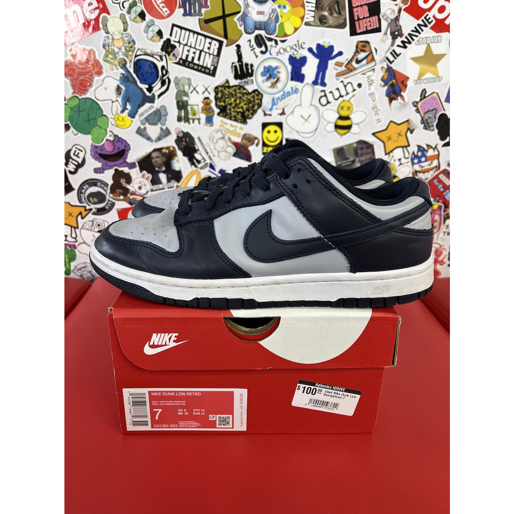 Nike Used Nike Dunk Low Georgetown