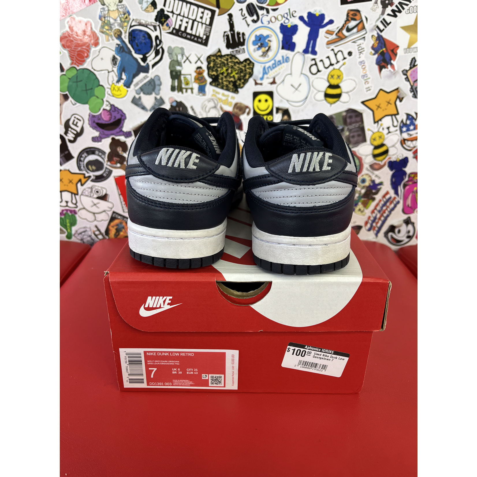 Nike Used Nike Dunk Low Georgetown