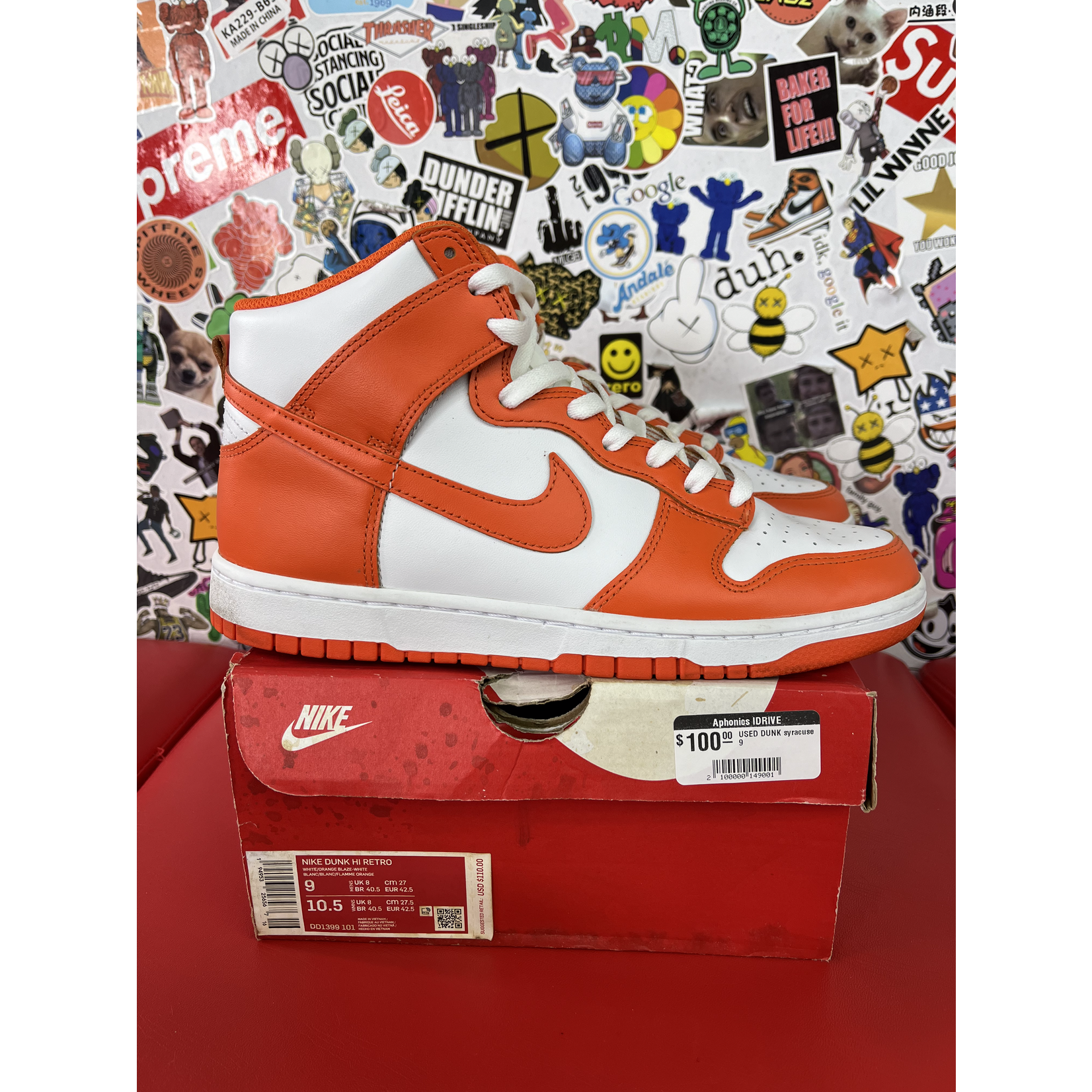Nike Used Nike Dunk High Syracuse