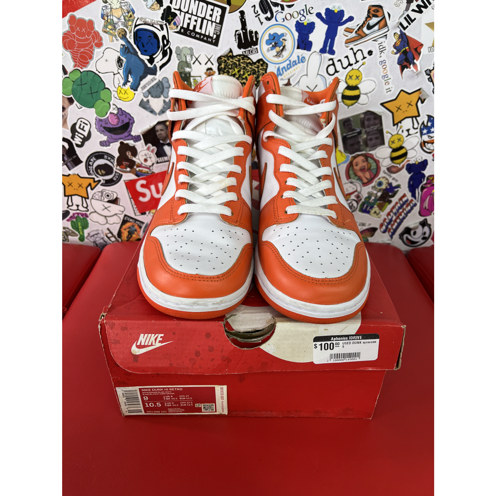 Nike Used Nike Dunk High Syracuse