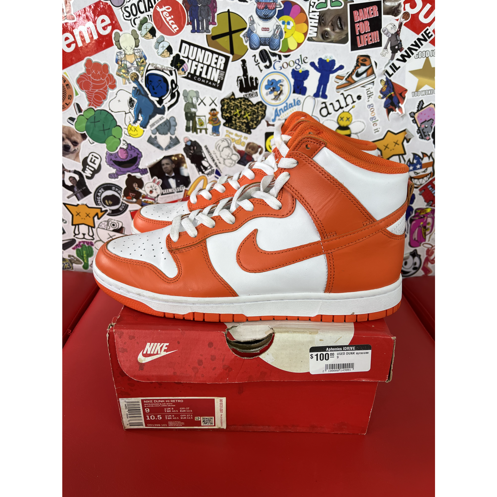 Nike Used Nike Dunk High Syracuse