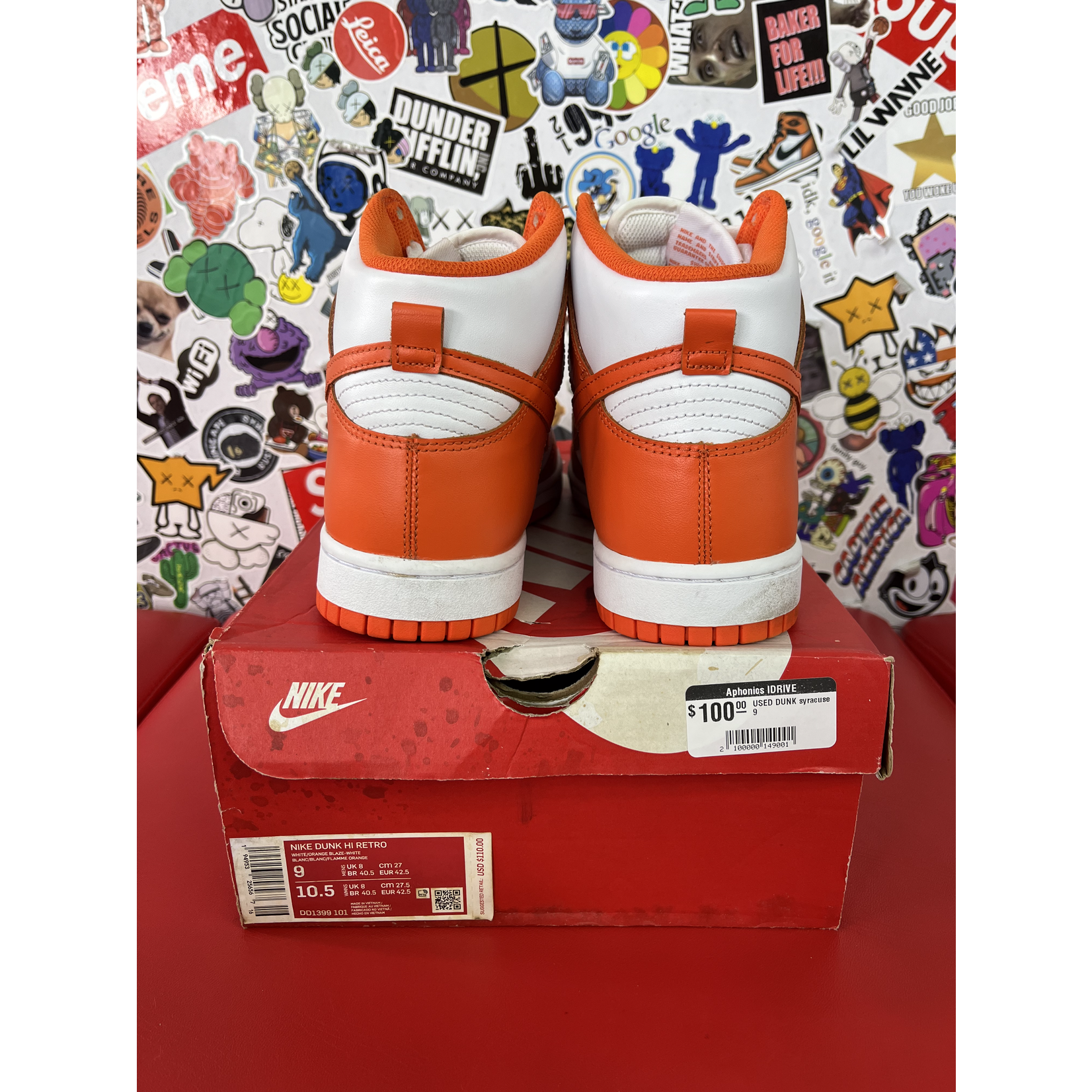 Nike Used Nike Dunk High Syracuse