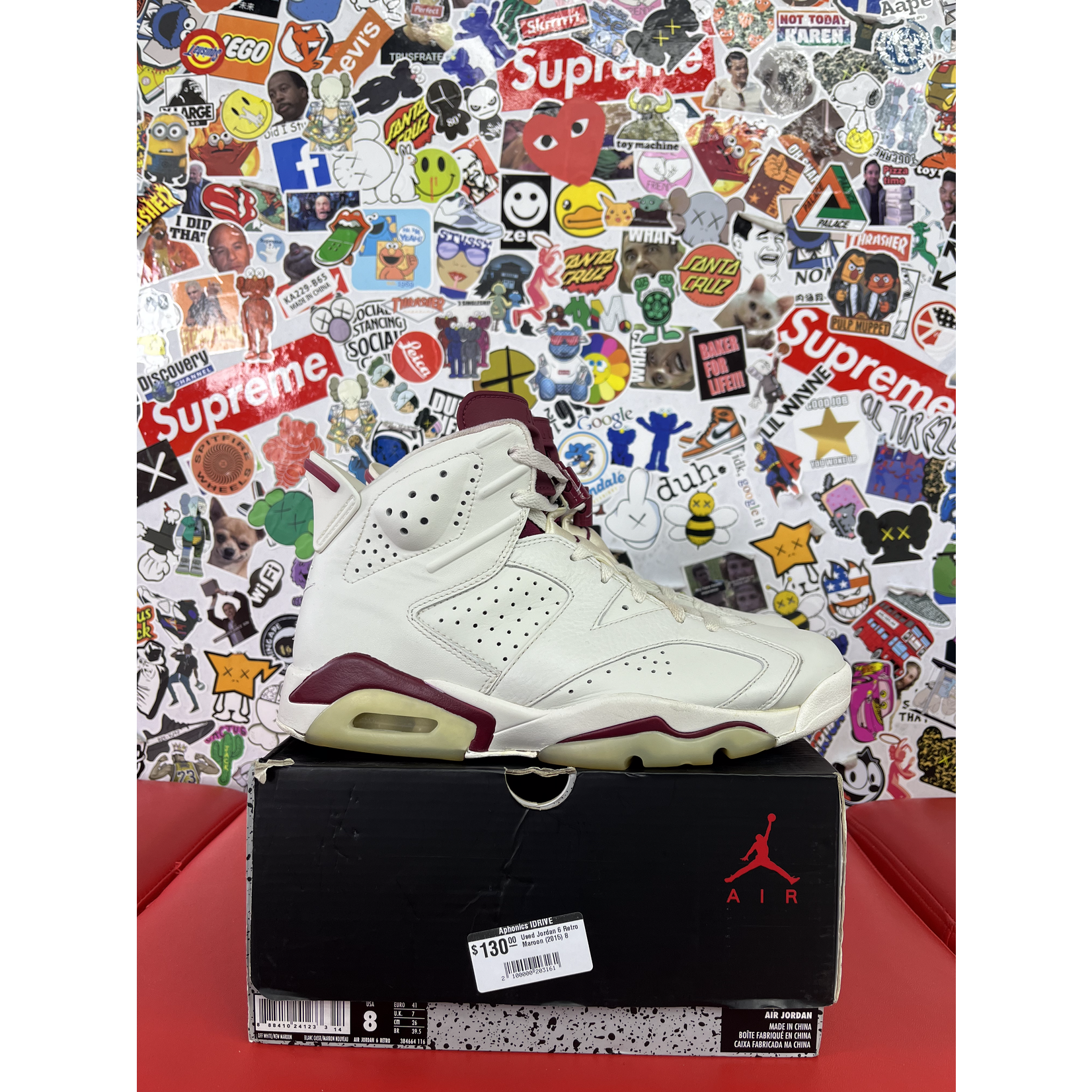 Air Jordan Used Jordan 6 Retro Maroon (2015)