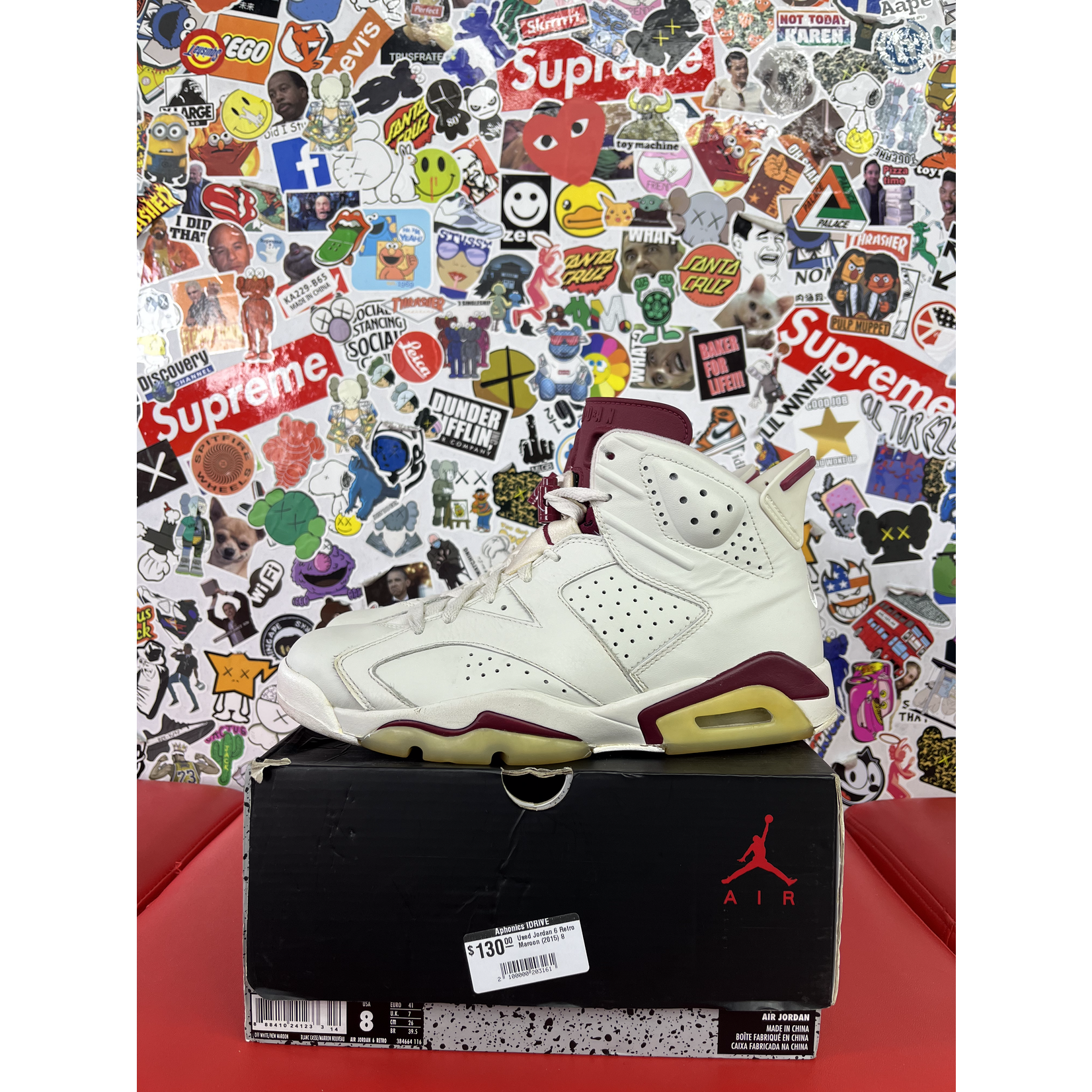 Air Jordan Used Jordan 6 Retro Maroon (2015)