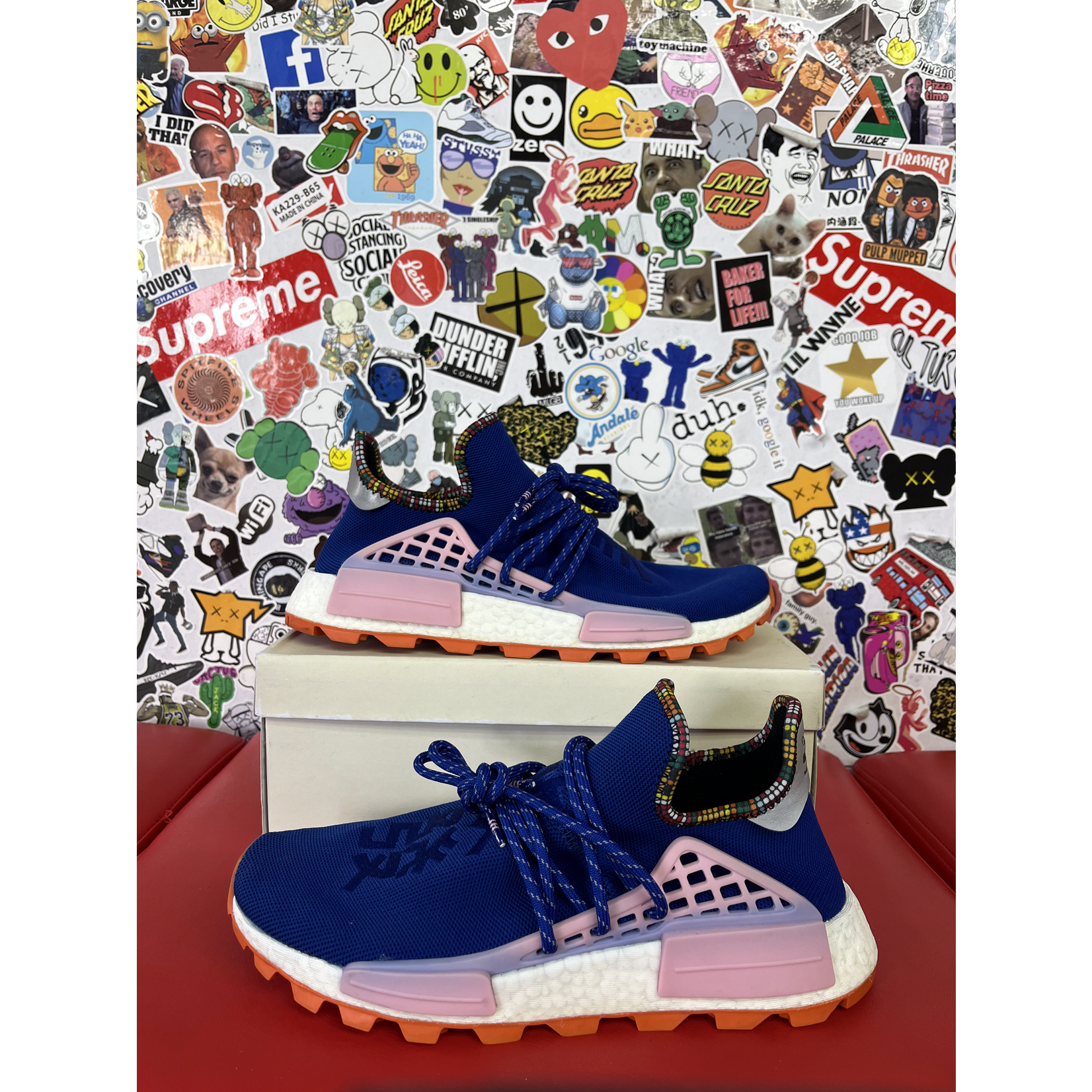 Used Adidas NMD Pharrell HU Inspiration Powder Blue