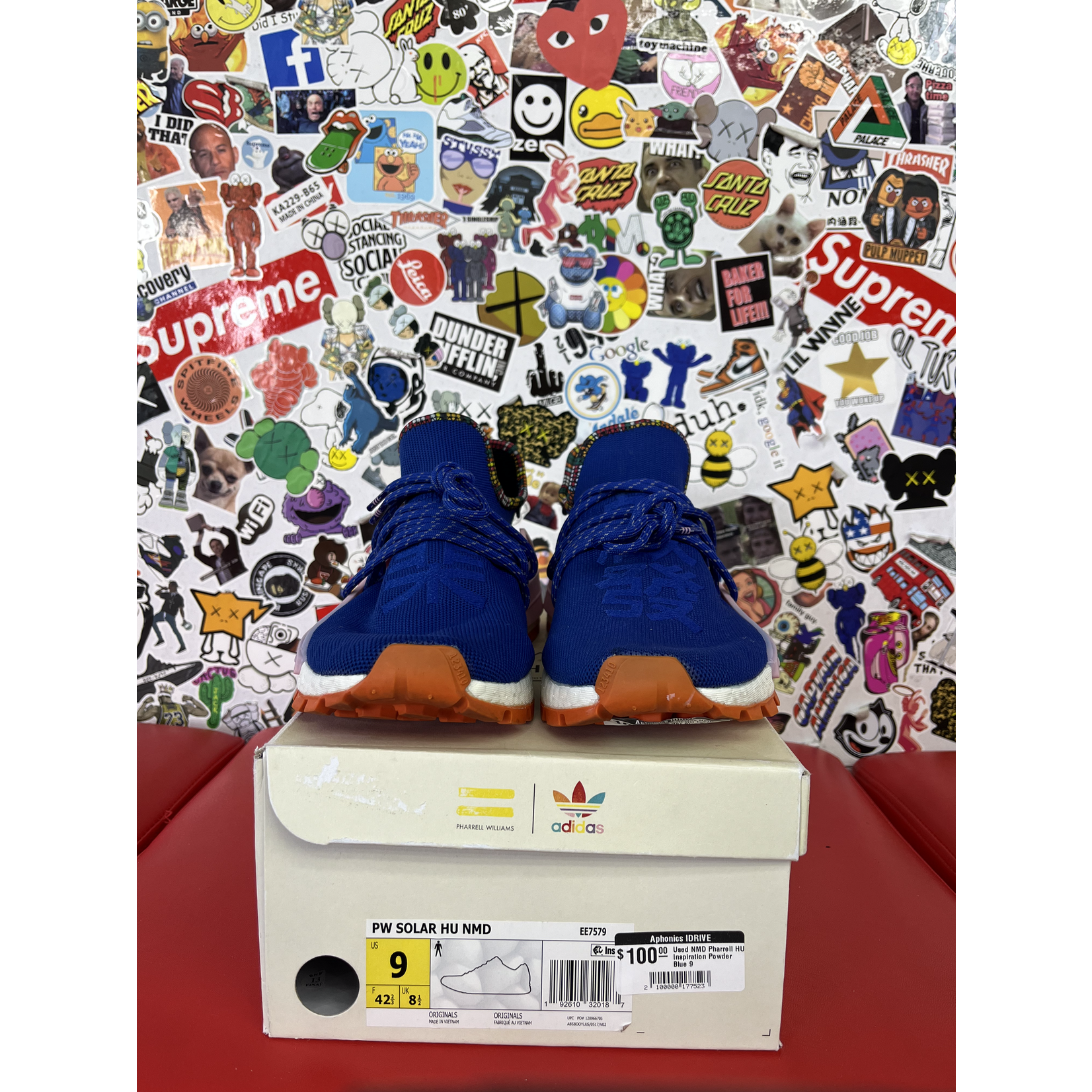 Used Adidas NMD Pharrell HU Inspiration Powder Blue