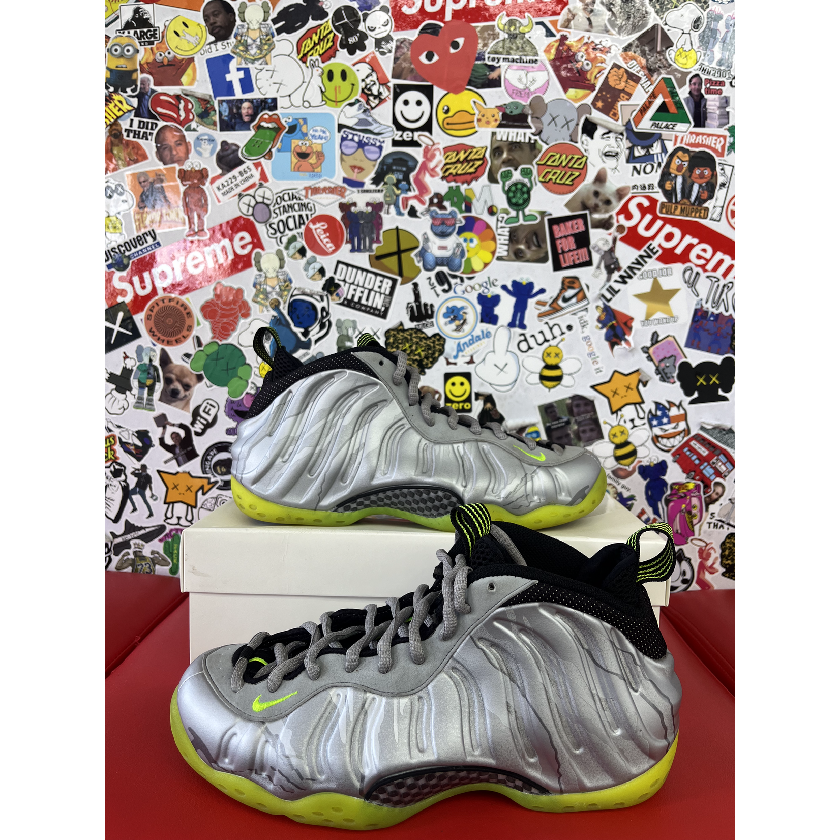 Nike Nike Air Foamposite One Silver Volt Camo