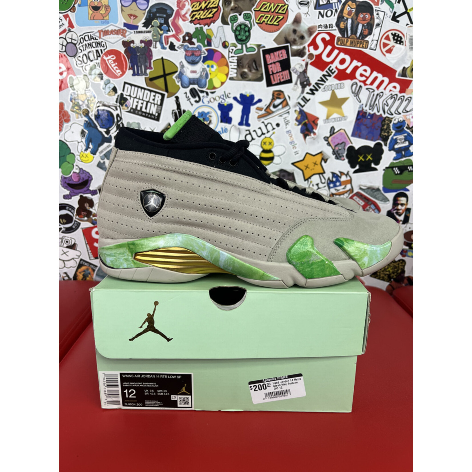 Air Jordan Used Jordan 14 Retro Aleali May Fortune (W)