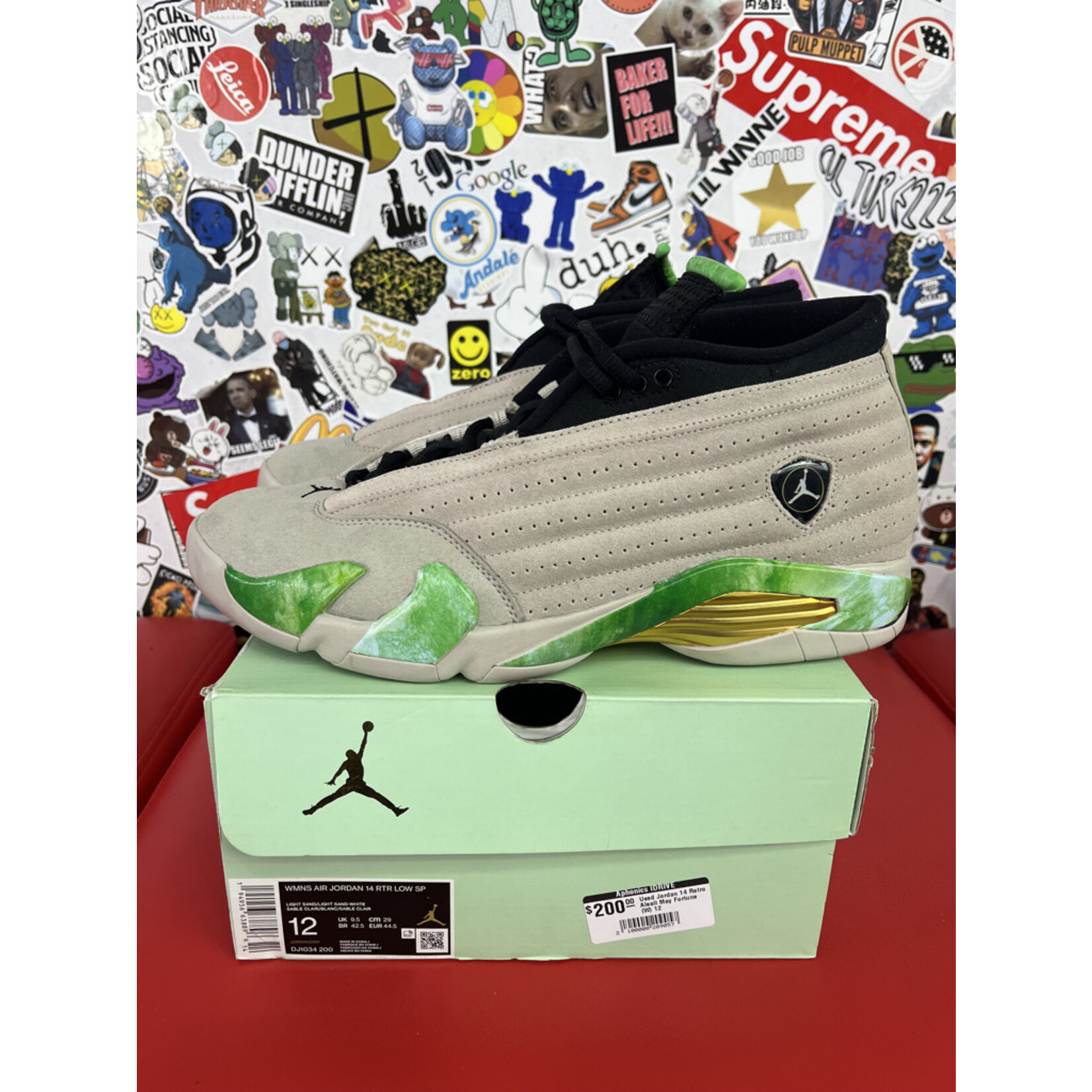 Air Jordan Used Jordan 14 Retro Aleali May Fortune (W)